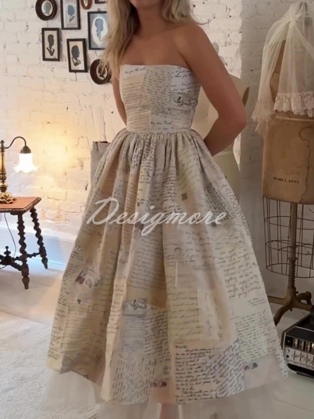 Letter Print Sling Dress