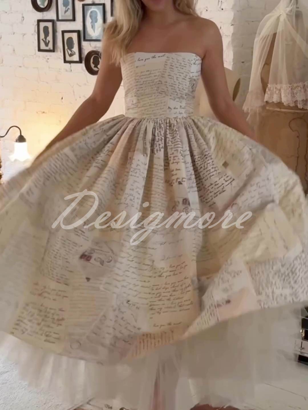 Letter Print Sling Dress