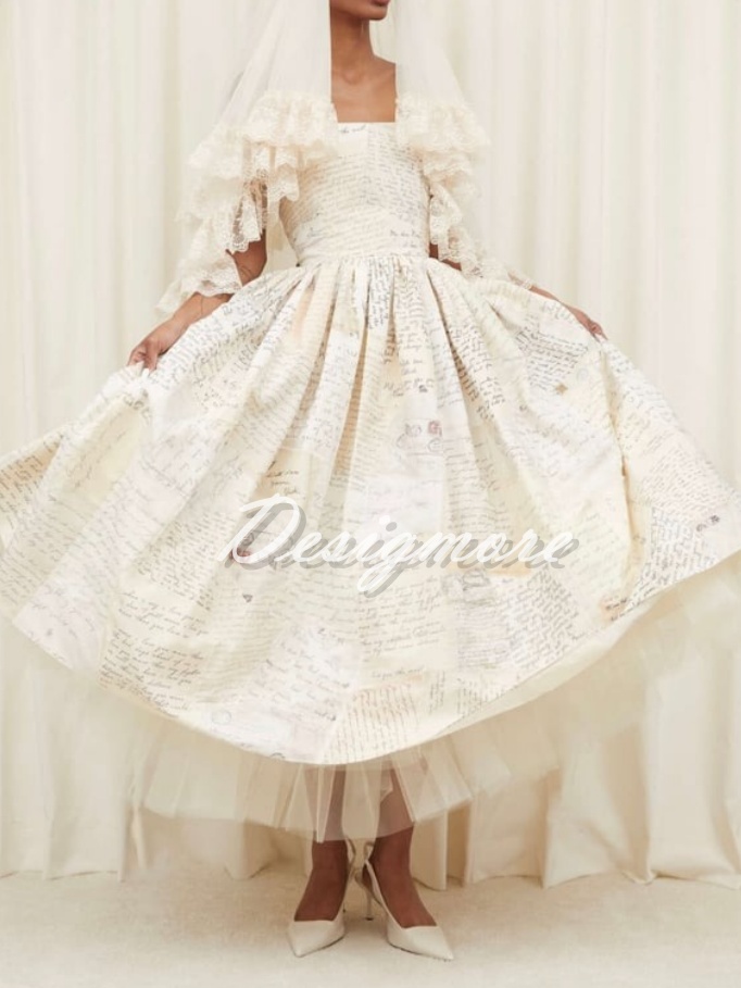 Letter Print Sling Dress