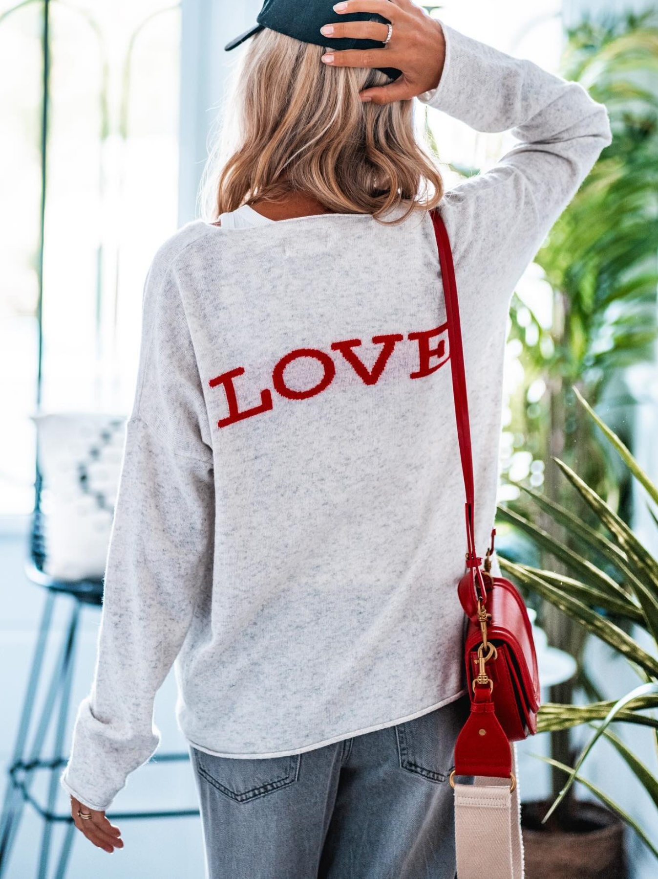 Round Neck Long Sleeve Loose Sweater