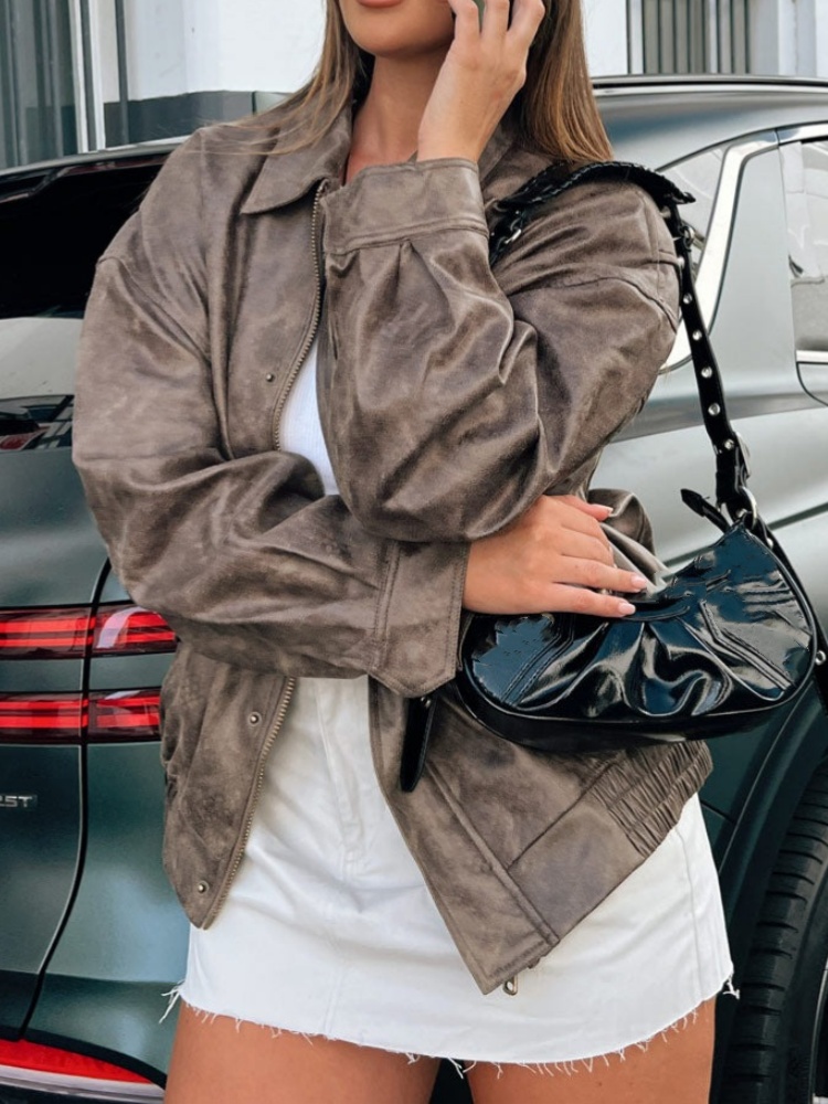 Chocolate Bomber Jacket