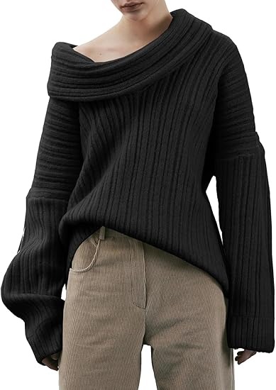 Womens Off The Shoulder Sweater