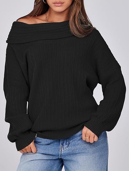 Womens Off The Shoulder Sweater
