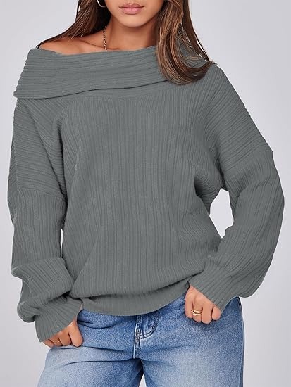 Womens Off The Shoulder Sweater