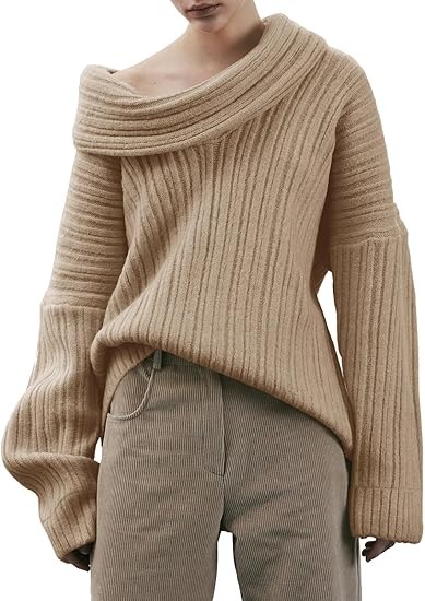Womens Off The Shoulder Sweater