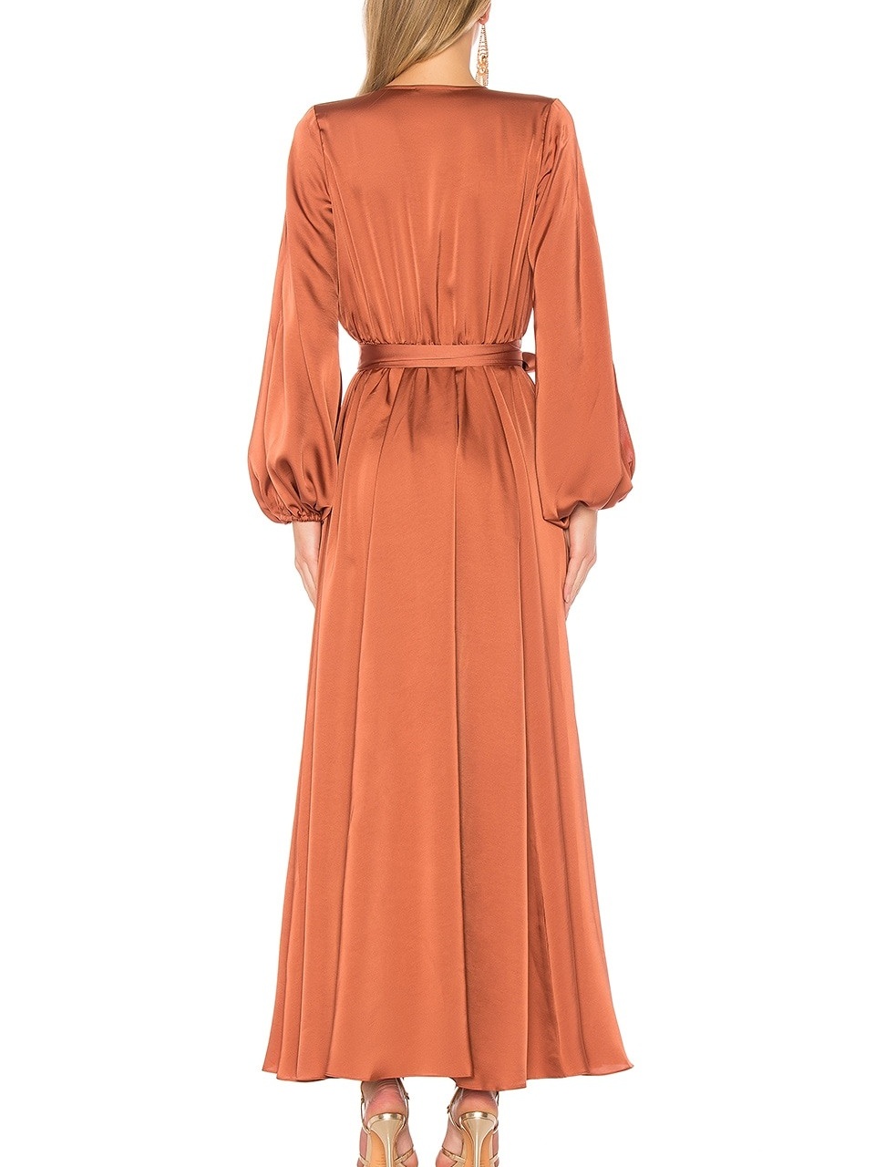 Elegant V-Neck High Waist Party Dress