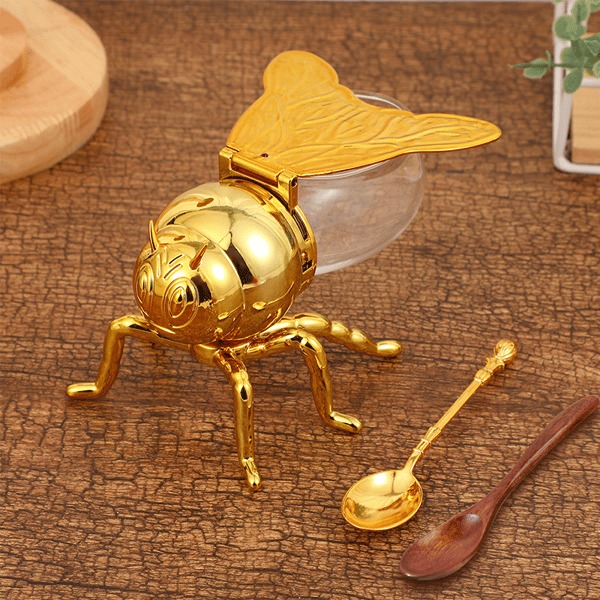 Decorative Bee-Shaped Honey Jar
