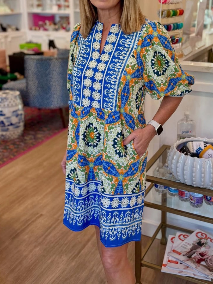 Spring Color Printed Dress