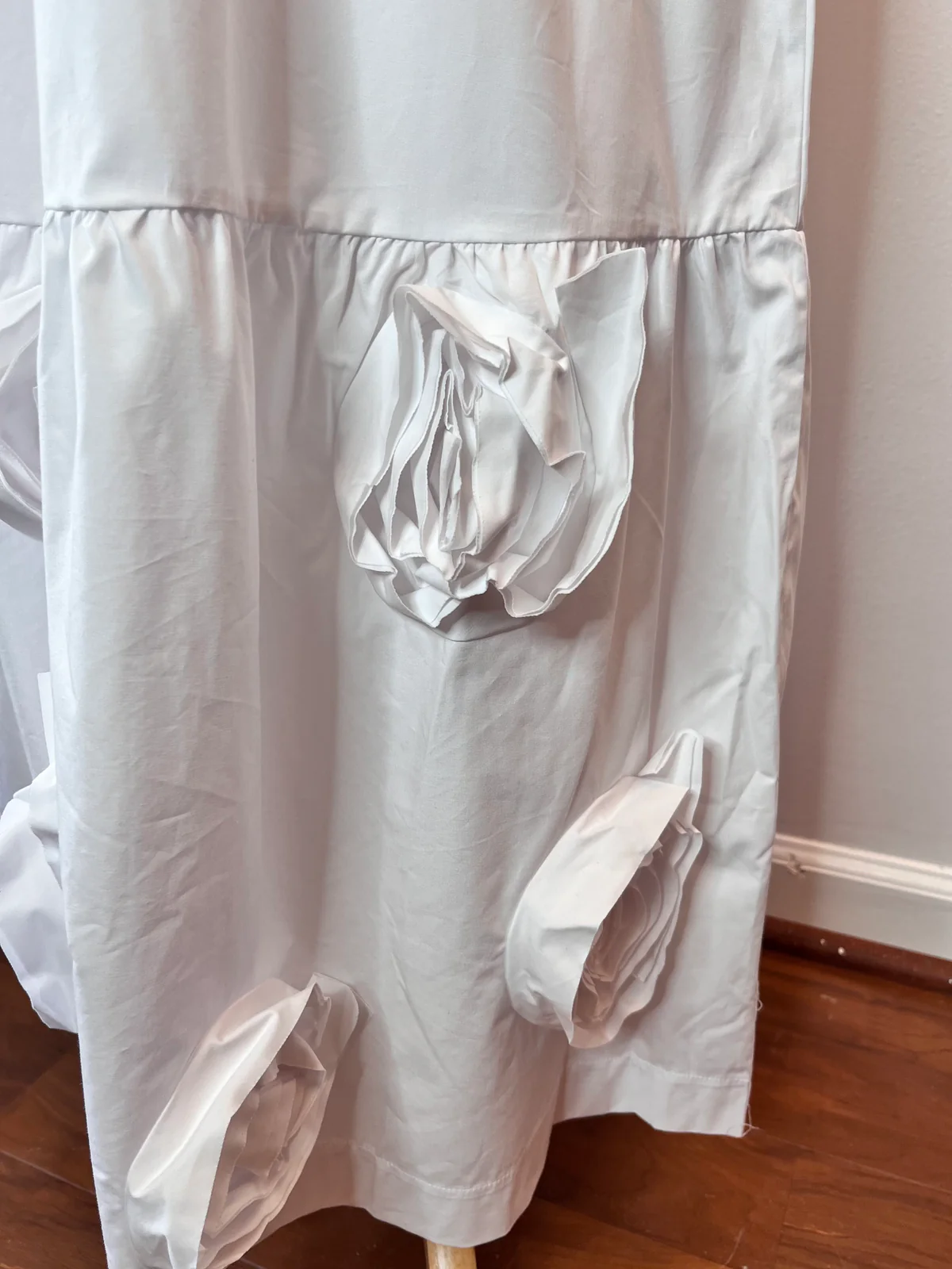 Round Neck Sleeveless Rose Flower Maxi Dress