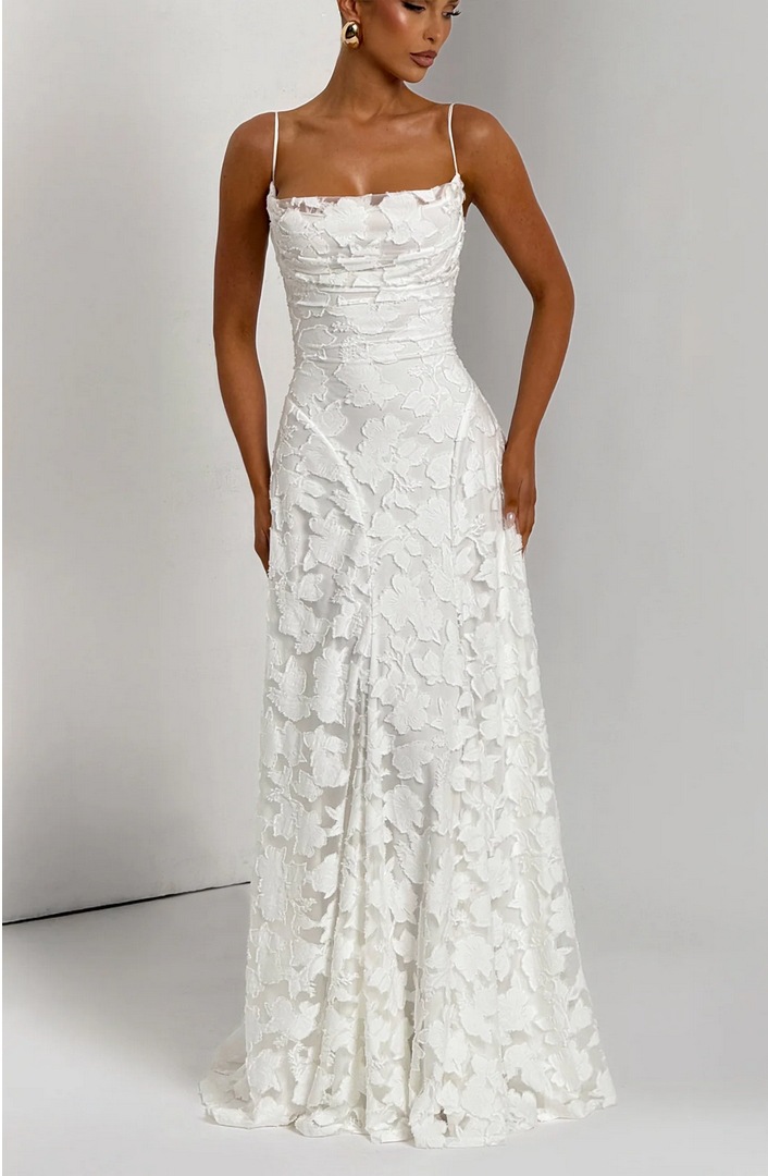 Fashion Sheath Backless Strappy Air Waisted Gown Dress