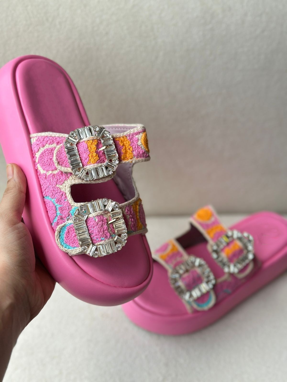 Women's Pink Soft-soled Slippers