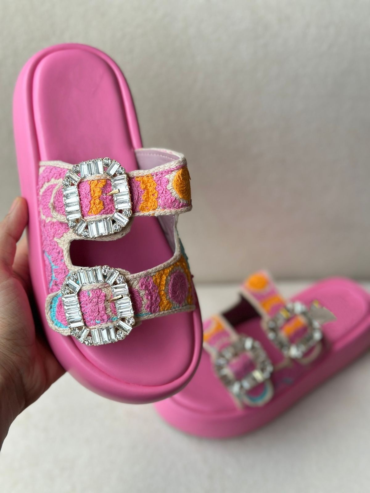Women's Pink Soft-soled Slippers