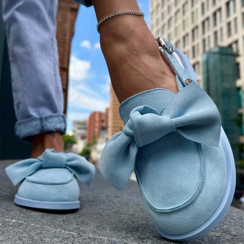 Bow-toe Flat Slippers Sandals