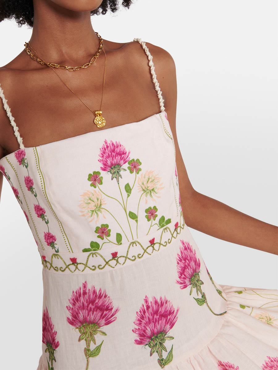 Floral Printed Sling Dress