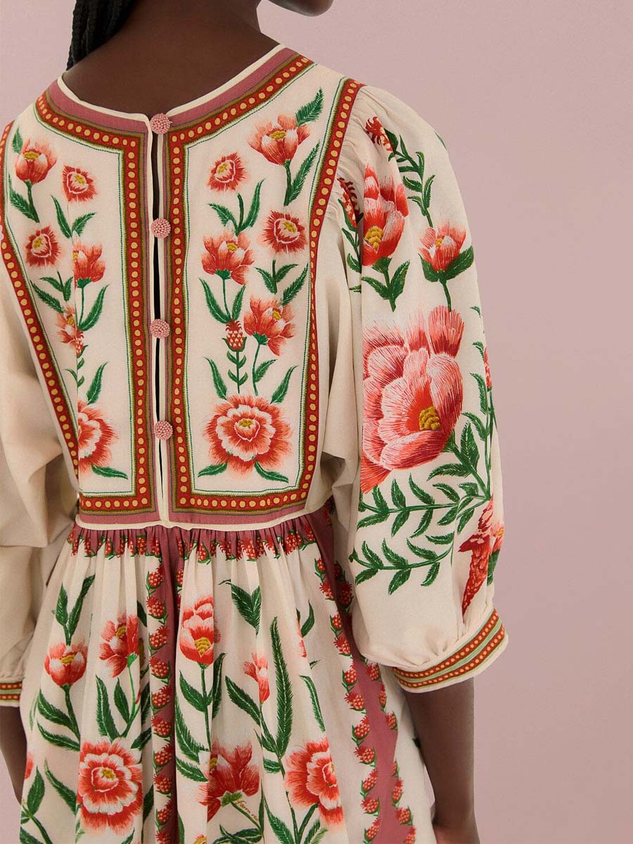 Elegant Printed Loose Maxi Dress