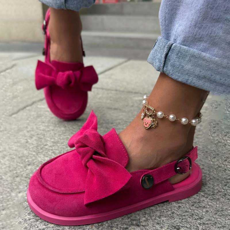 Bow-toe Flat Slippers Sandals
