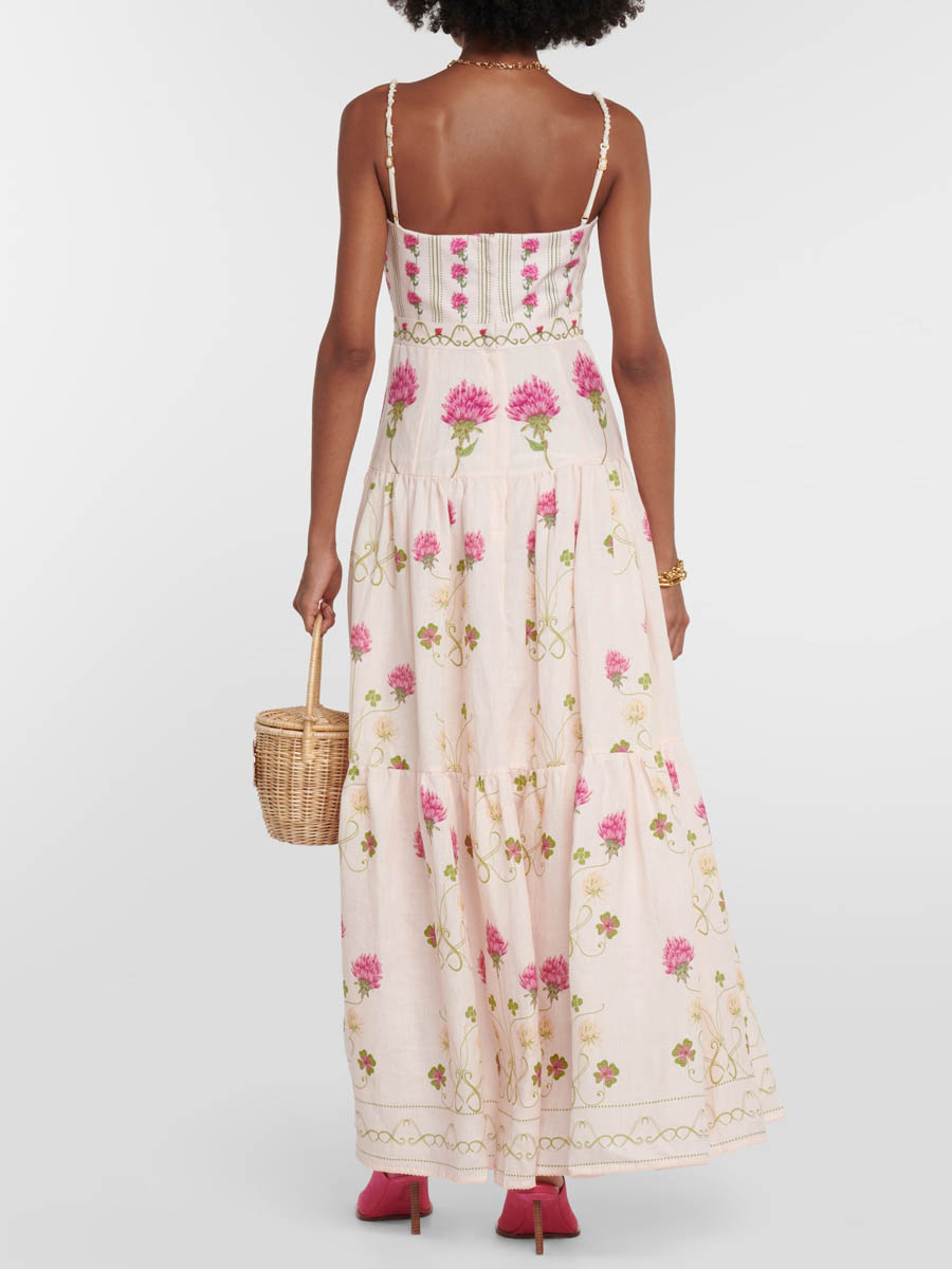 Floral Printed Sling Dress