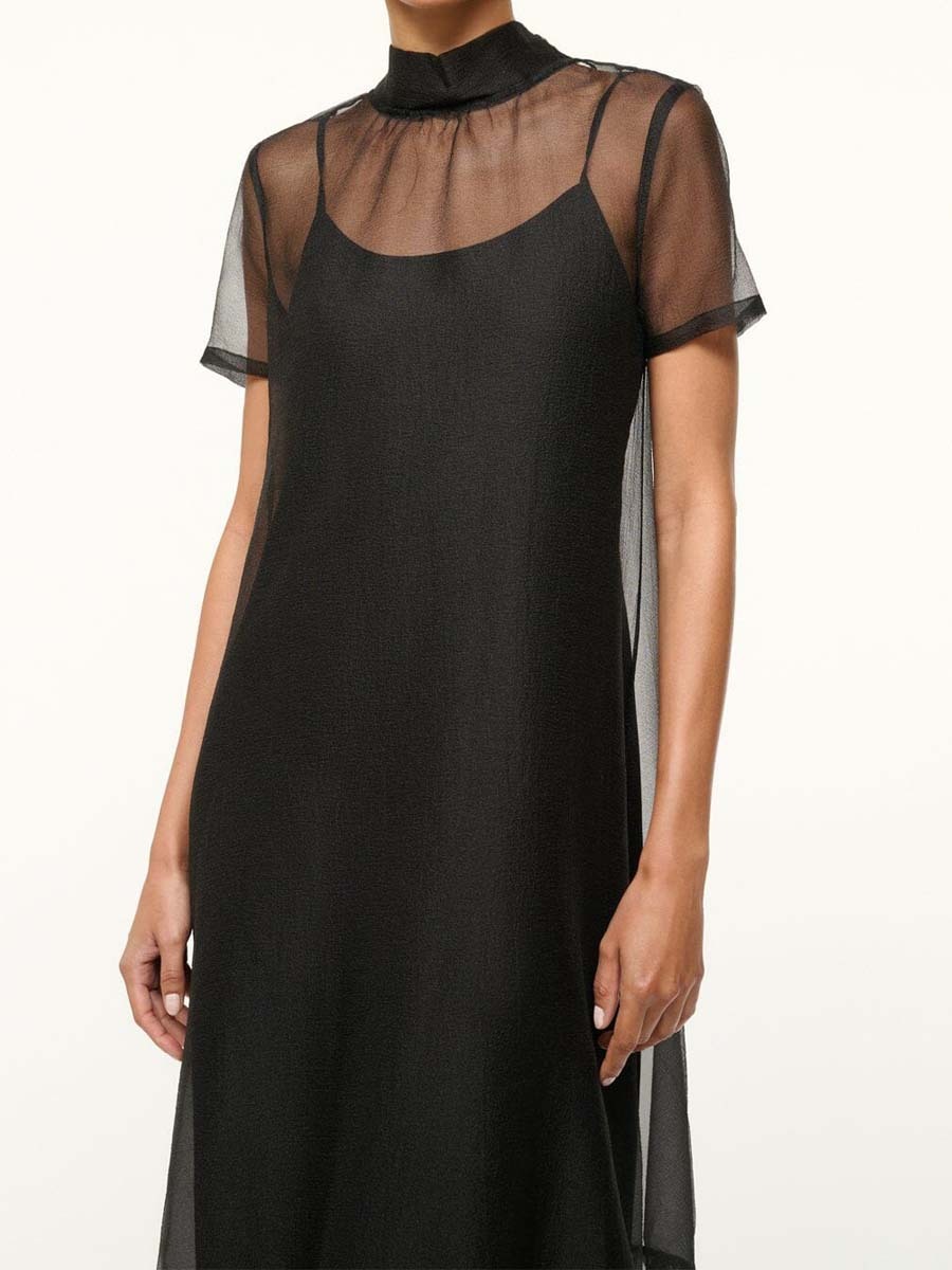 Mesh Backless Two-piece Dress