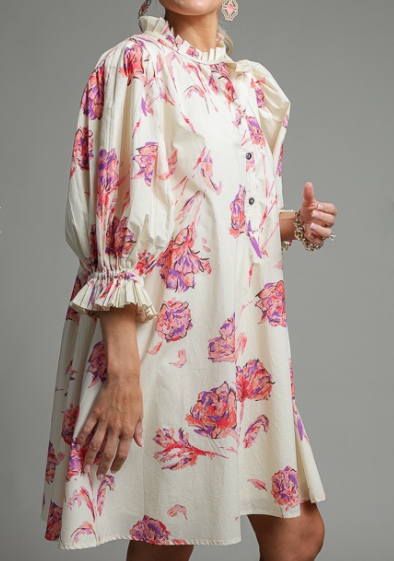 Adjust To Fit Floral Dress