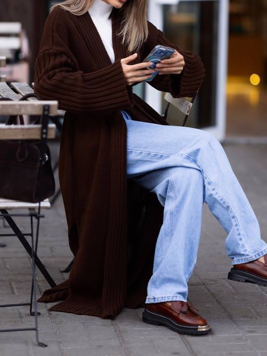 Casual Comfortable Knit Cardigan