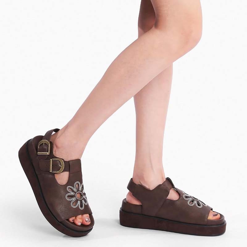 Fashion Embroidered Beach Shoes Sandals