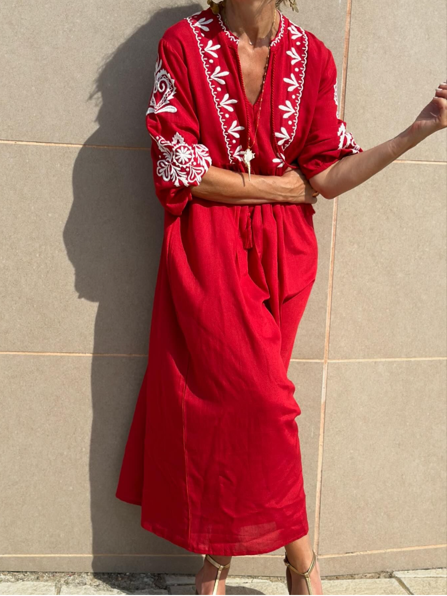 SS24 Bohemia Casual Midi Dress