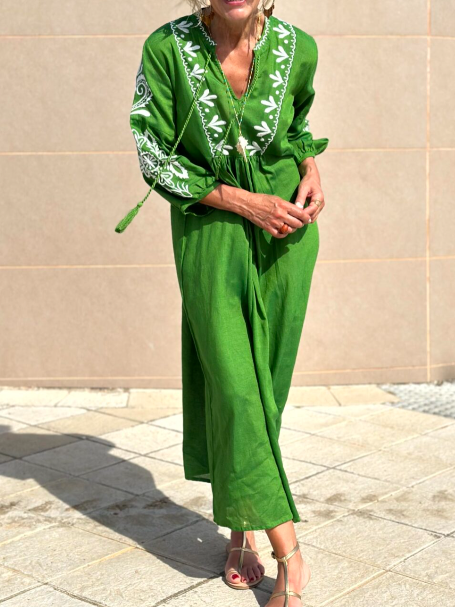 SS24 Bohemia Casual Midi Dress