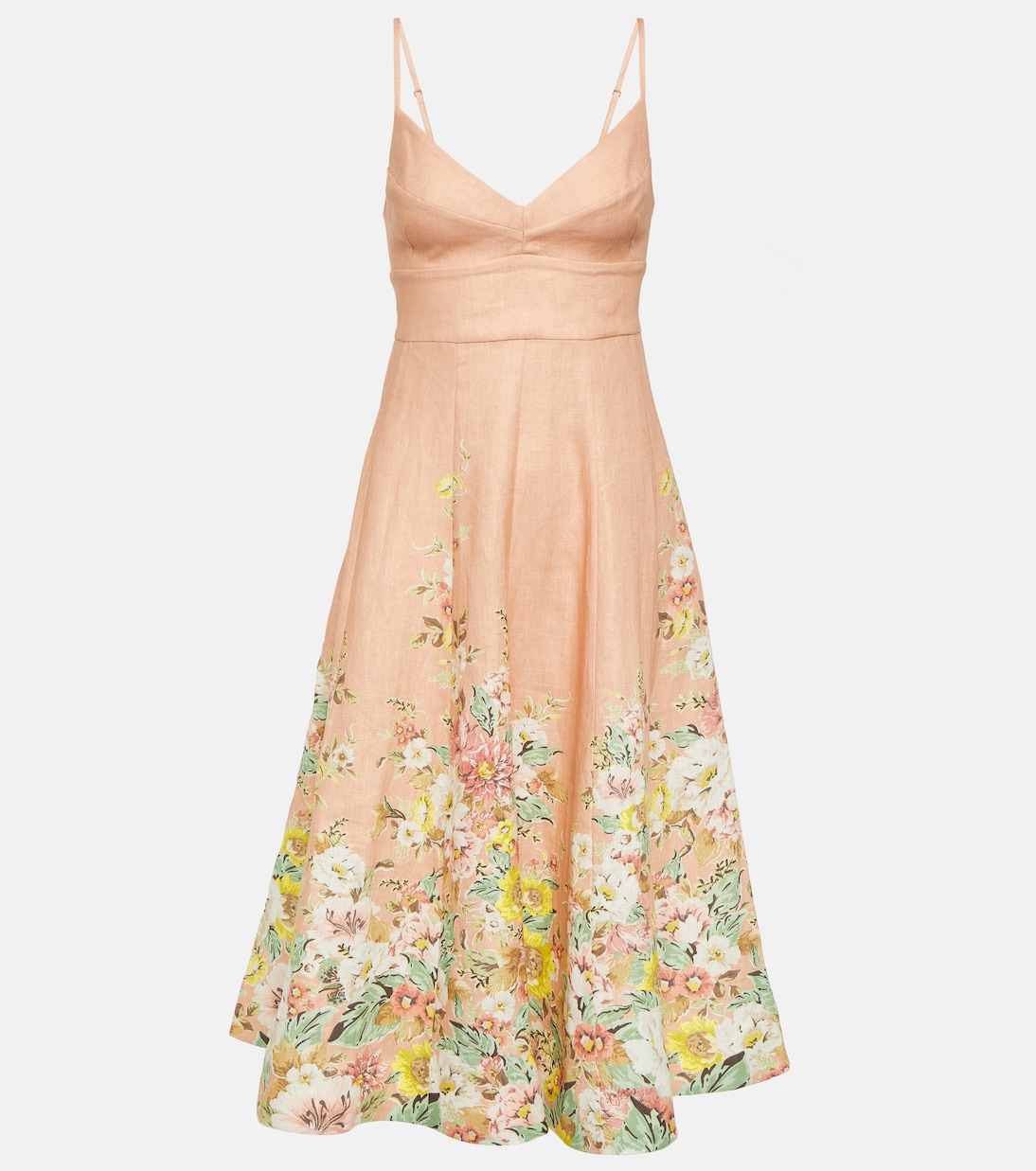 Elegant Floral Midi Sundress