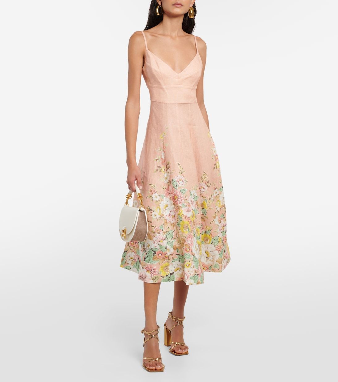 Elegant Floral Midi Sundress