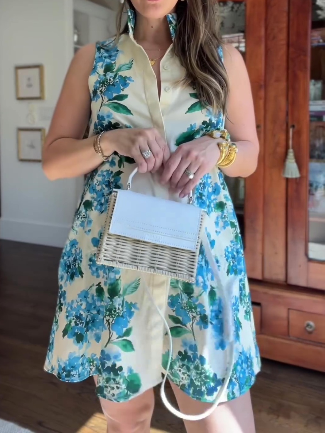 Hydrangea Sleeveless Charlie Dress