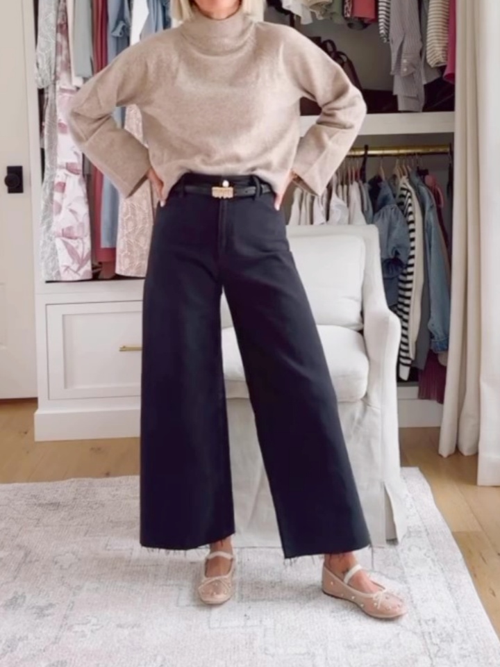 Women's Cozy Knit Mock Turtleneck Pullover Sweater