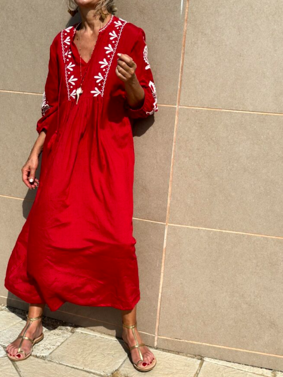 SS24 Bohemia Casual Midi Dress