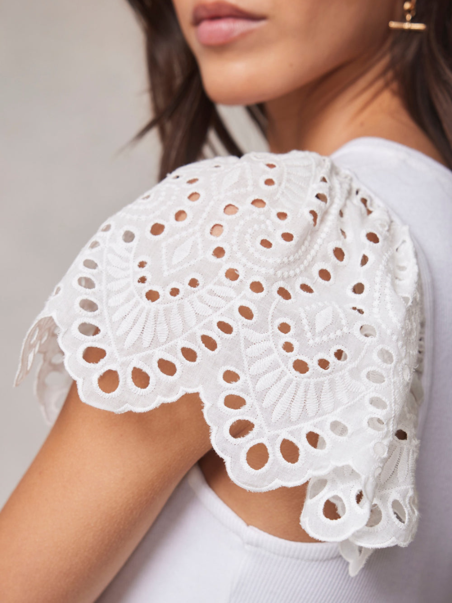 Embroidered Patchwork Midi Dress