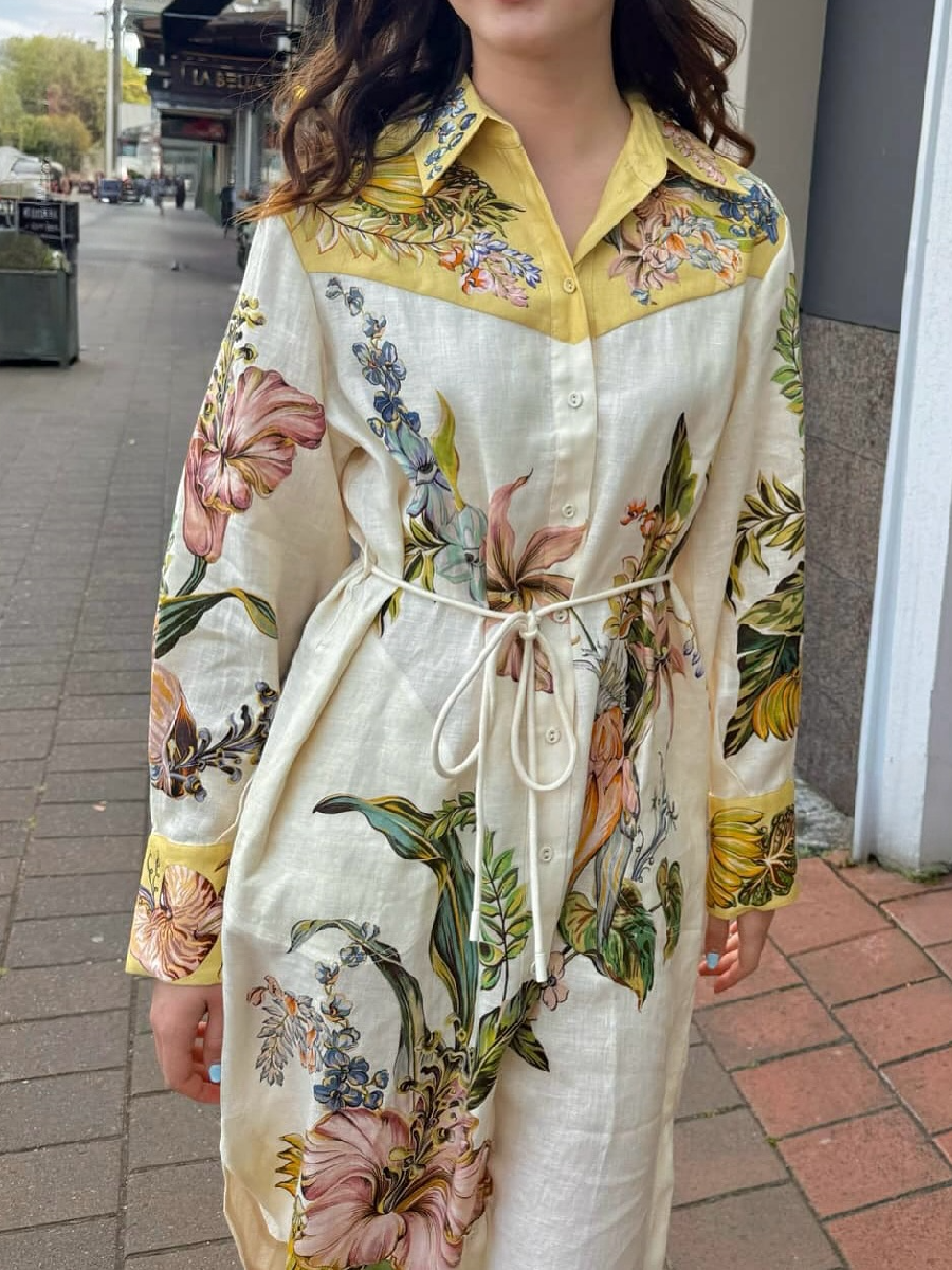 SS25 Floral Fab Shirt Dress