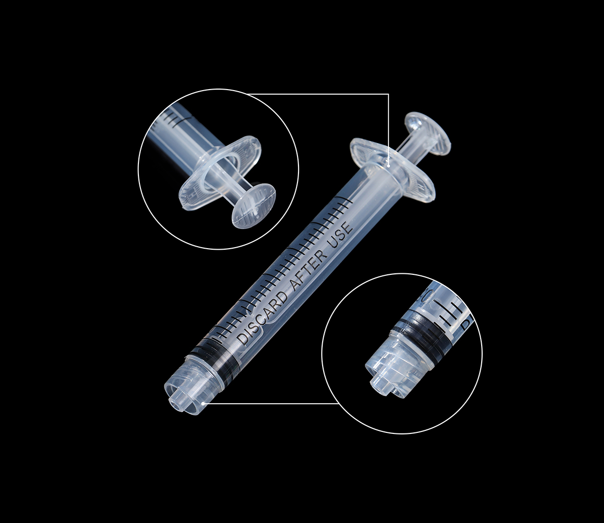 3ml/cc | 1 Inch Luer Lock Syringes with 23GA, Plastic Measuring Tool + 25 Free Pre-inj Wipes | Individually Sealed Lab Supplies | Multiple Uses