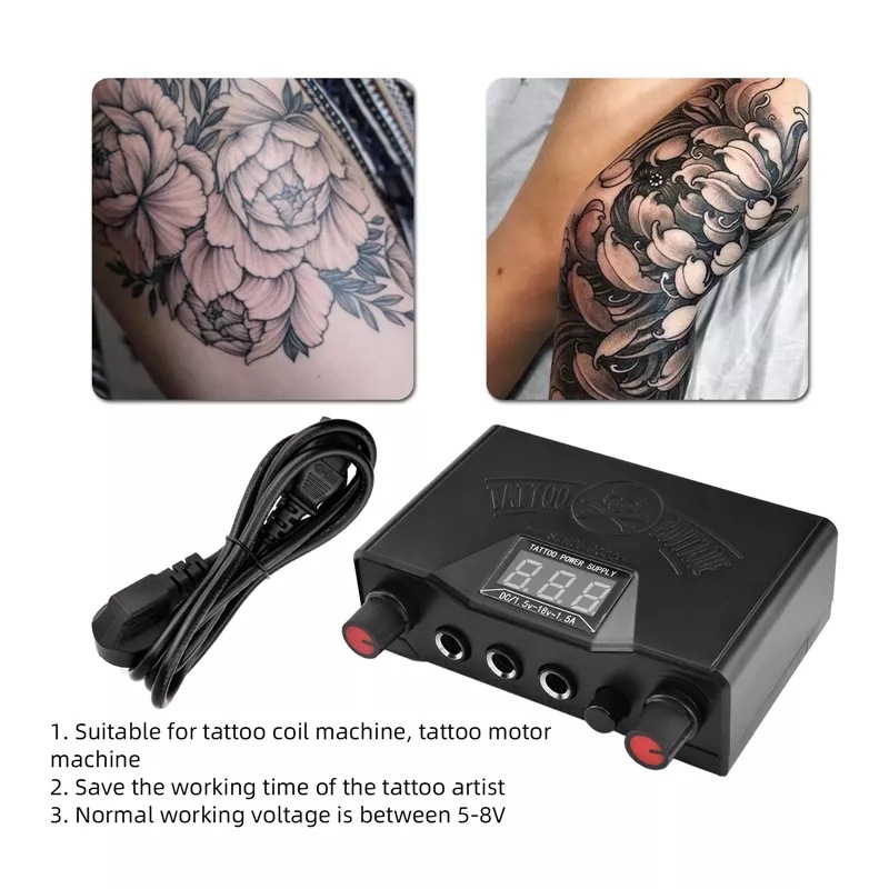 Cross border popular tattoo set, tattoo all-in-one machine, tattoo kit, cutting line, fogging machine, mini power tattoo needle