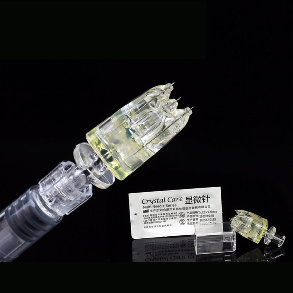  32G 1.5mm ultra-fine microneedle five-needle design Medical-grade crystal material, medical-grade penetration, precise control of skin care depth