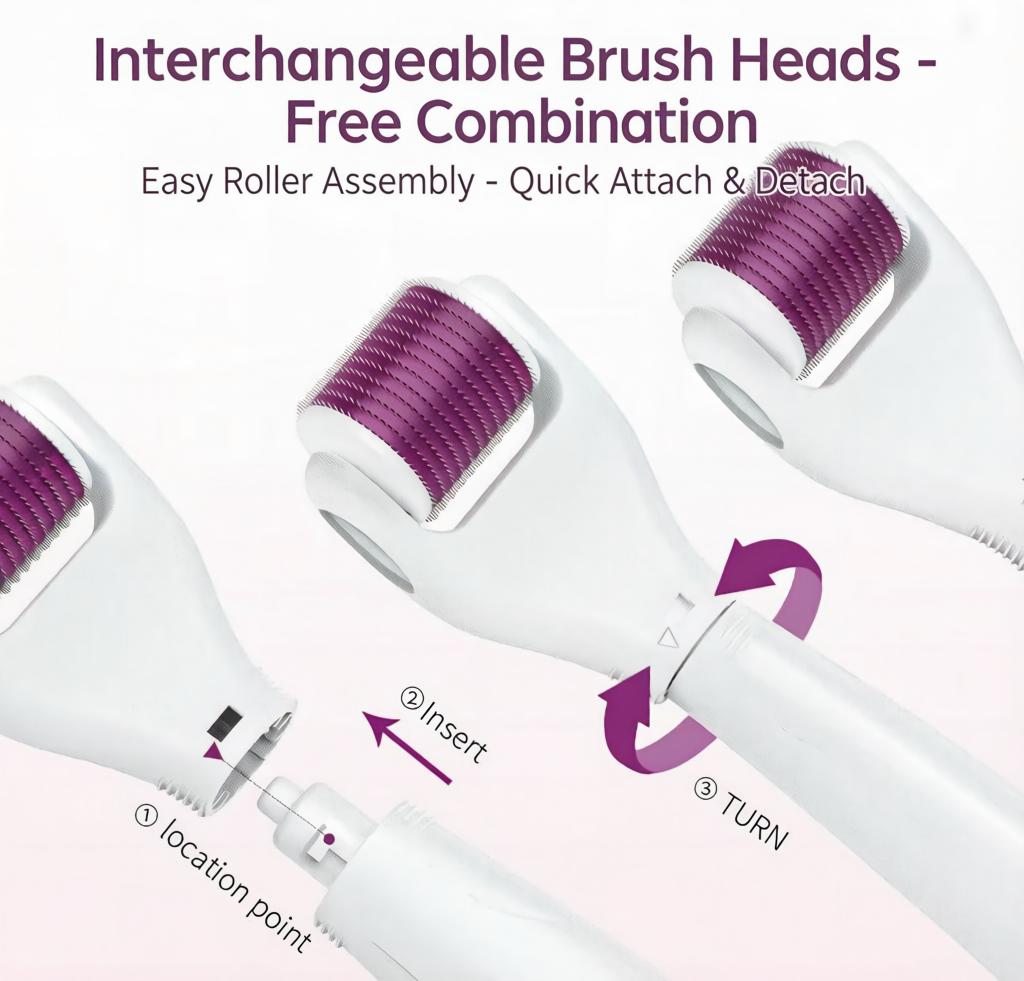 4-in-1 Interchangeable Derma Roller Skincare Kit