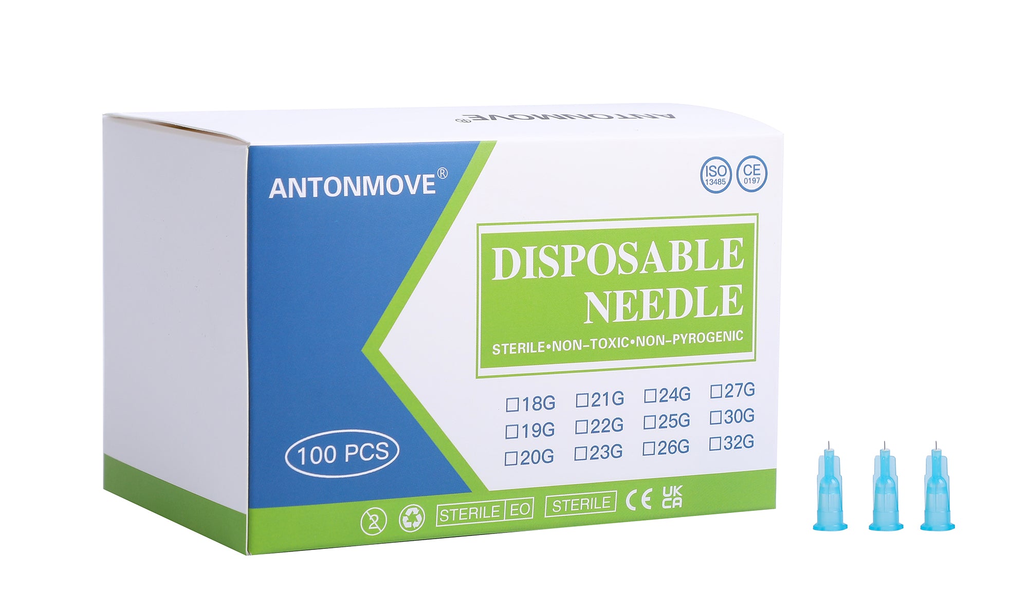 34G 2.5MM Sterile Needles Ultra-fine and Painless Injection Needle for Mesotherapy Individually Wrapped