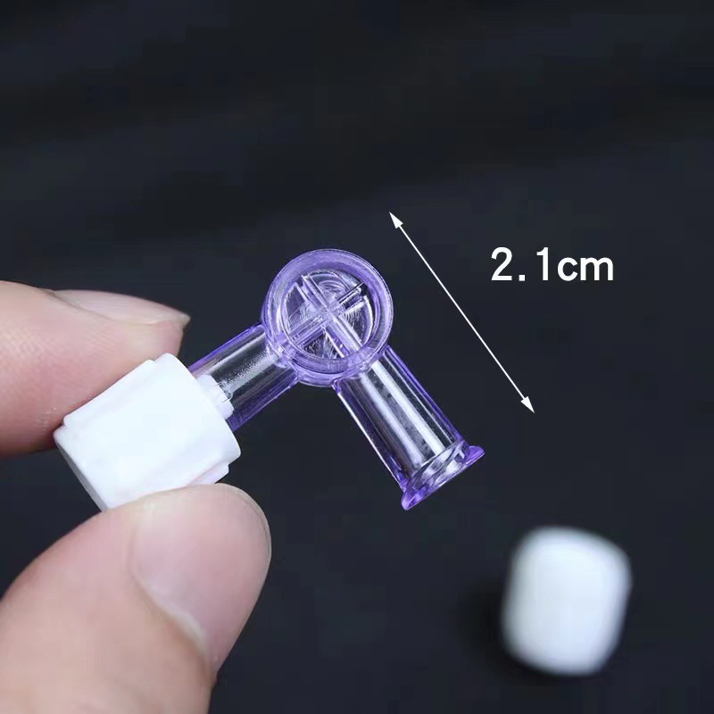 Two-way suction tube syringe flush adapter plug valve for Luer Lock Adapter 2-Way Stopcock Flexiable