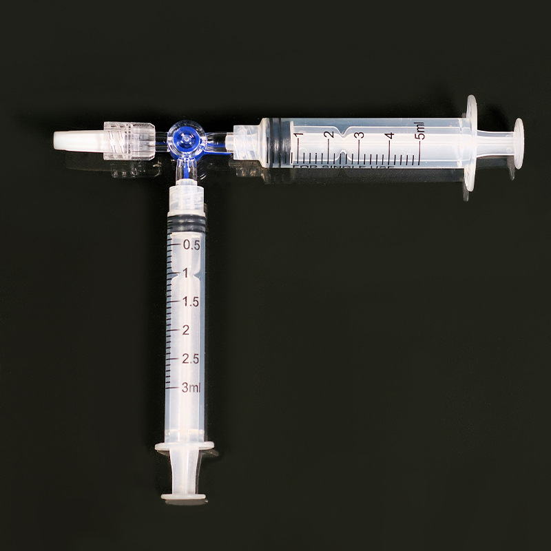 Disposable Three Way Stop Cock for Clinical Hospital Luer Lock Adapter 3 Way Stopcock Flexiable T-Connector Extension Tube