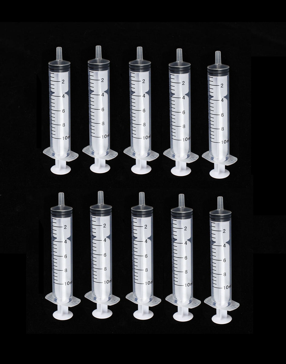 10ml/cc Sterile Syringes Plastic Disposable Injector Syringe Luer Lock Syringes Individually Packaged