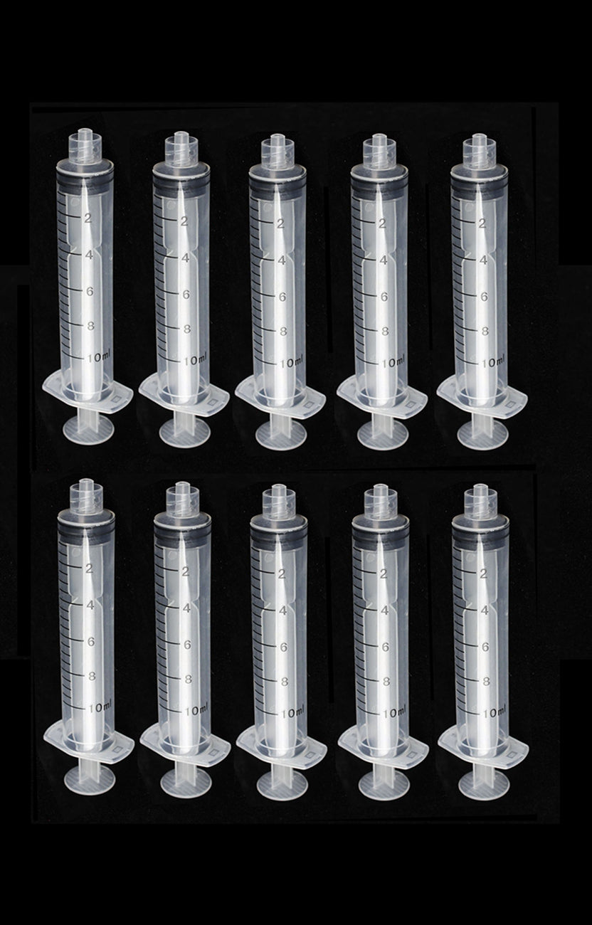 10ml/cc Sterile Syringes Plastic Disposable Injector Syringe Luer Lock Syringes Individually Packaged