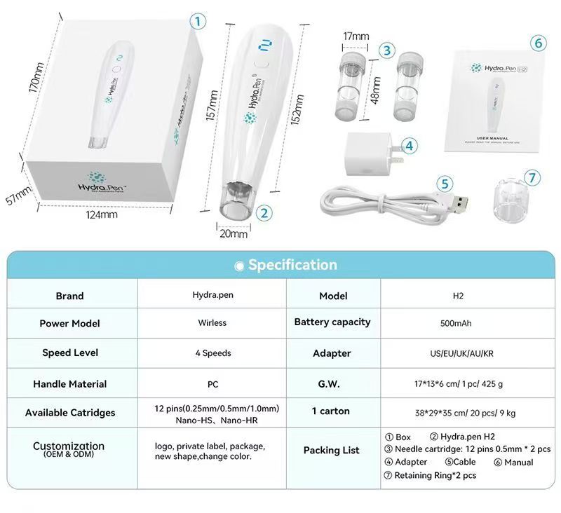 Hydra.Pen H2 Professional Serum-Infusing Microneedling System
