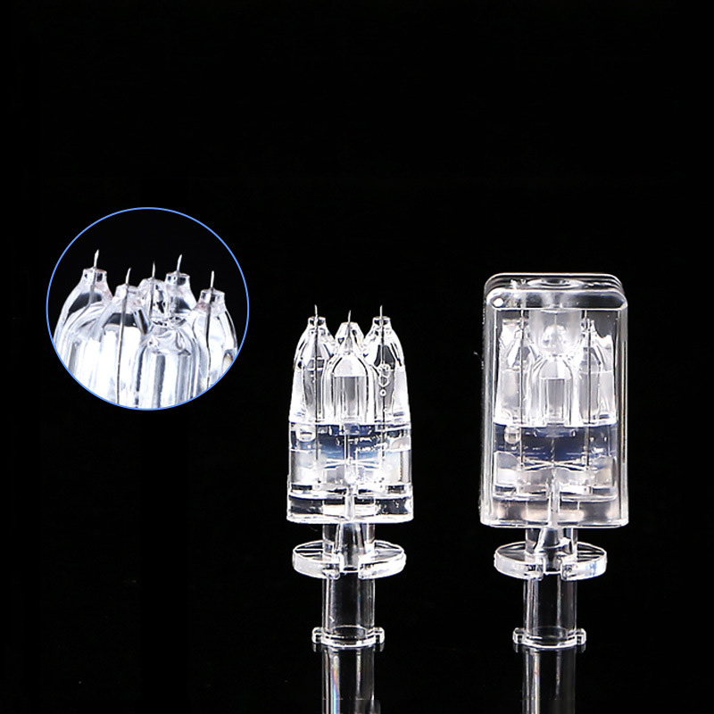  32G 1.5mm ultra-fine microneedle five-needle design Medical-grade crystal material, medical-grade penetration, precise control of skin care depth