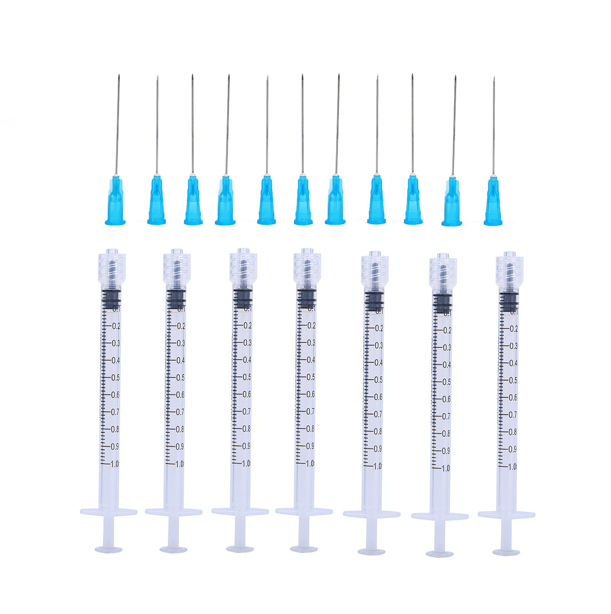 1ml Luer Lock Syringes + 23G 38MM Sterile Injection Needles Injection Tool Sharp Pointed Needles Disposable Needle for medical, laboratory, daily use