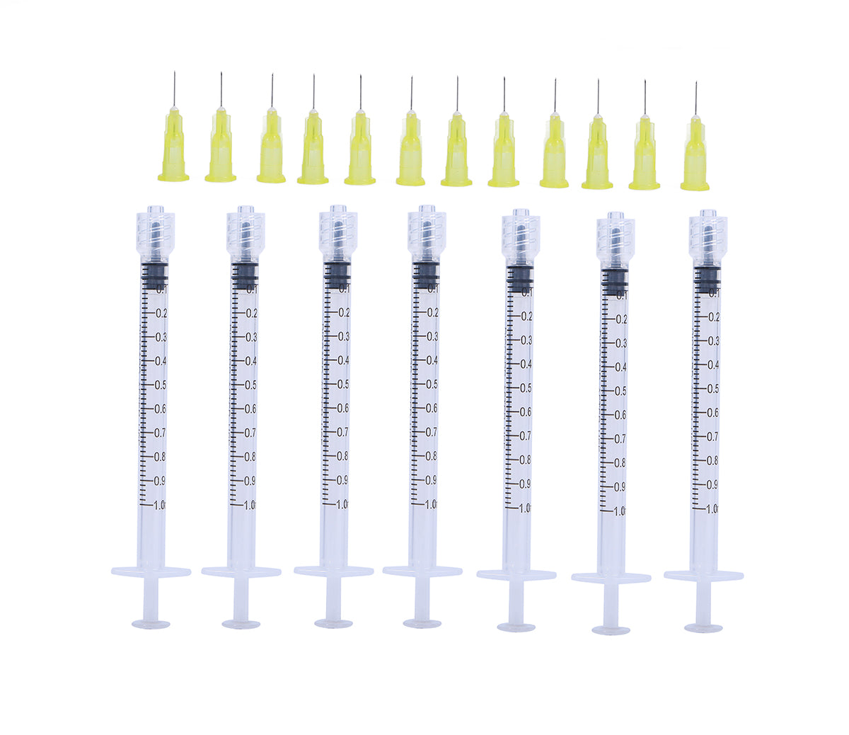 1ml Luer Lock Syringes + 30G 8MM Injection Needles Sharp Pointed Needles Disposable Needle for Mesotherapy/Wrinkle removal/lipodissolve/Sculptra