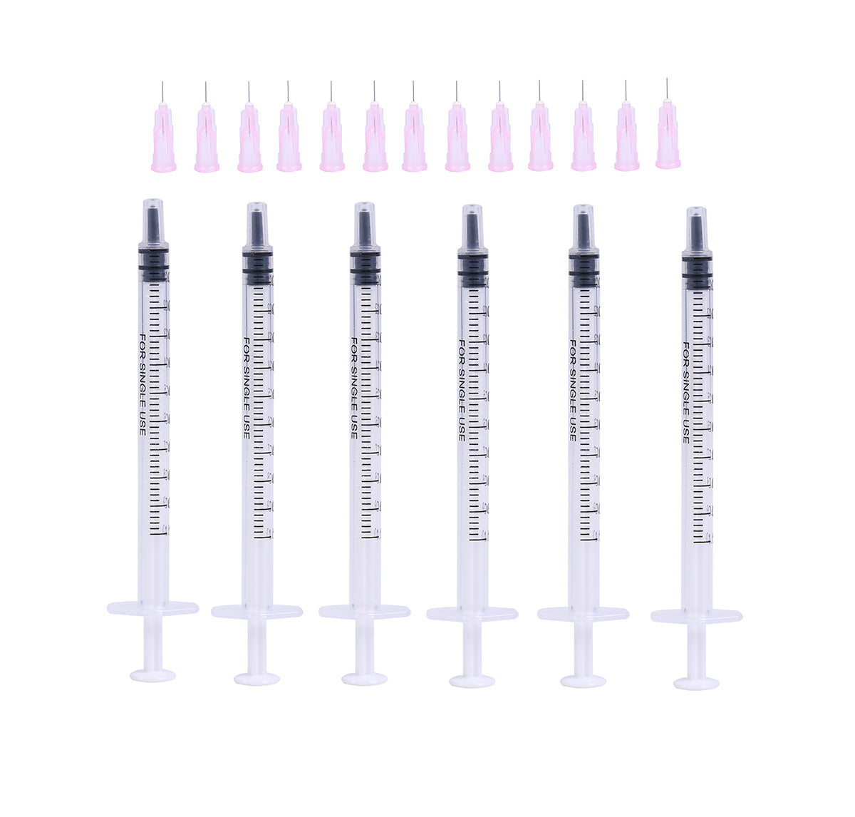 1ml Syringes + 32G 6MM Thinner and Painless Injection Needles Sharp Pointed Needles Disposable Needle for Mesotherapy/Wrinkle removal/lipodissolve/Sculptra