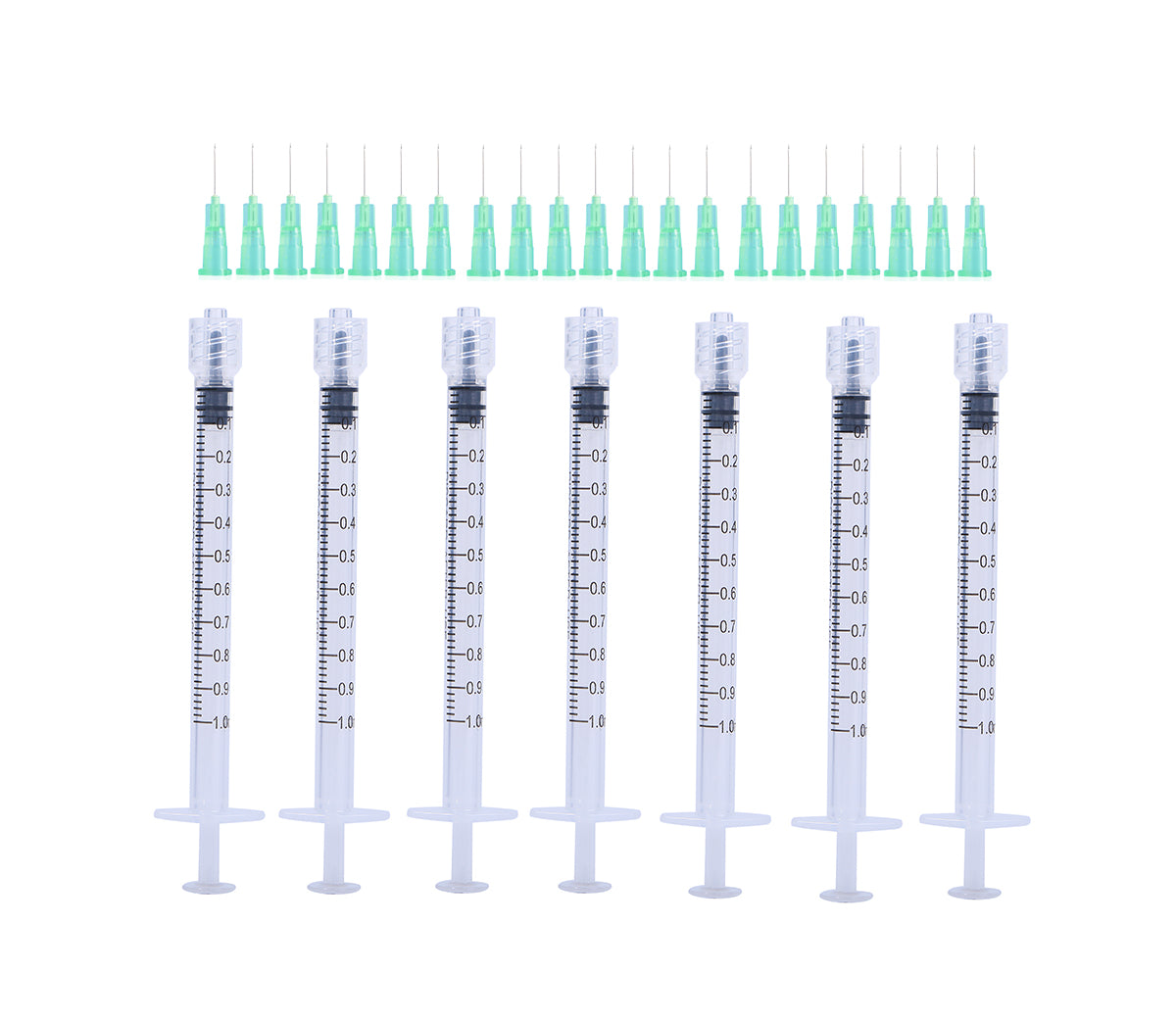 1ml Luer Lock Syringes + 32G 13MM Thinner and Painless Injection Needles Sharp Pointed Needles Disposable Needle for Mesotherapy/Wrinkle removal/lipodissolve/Sculptra