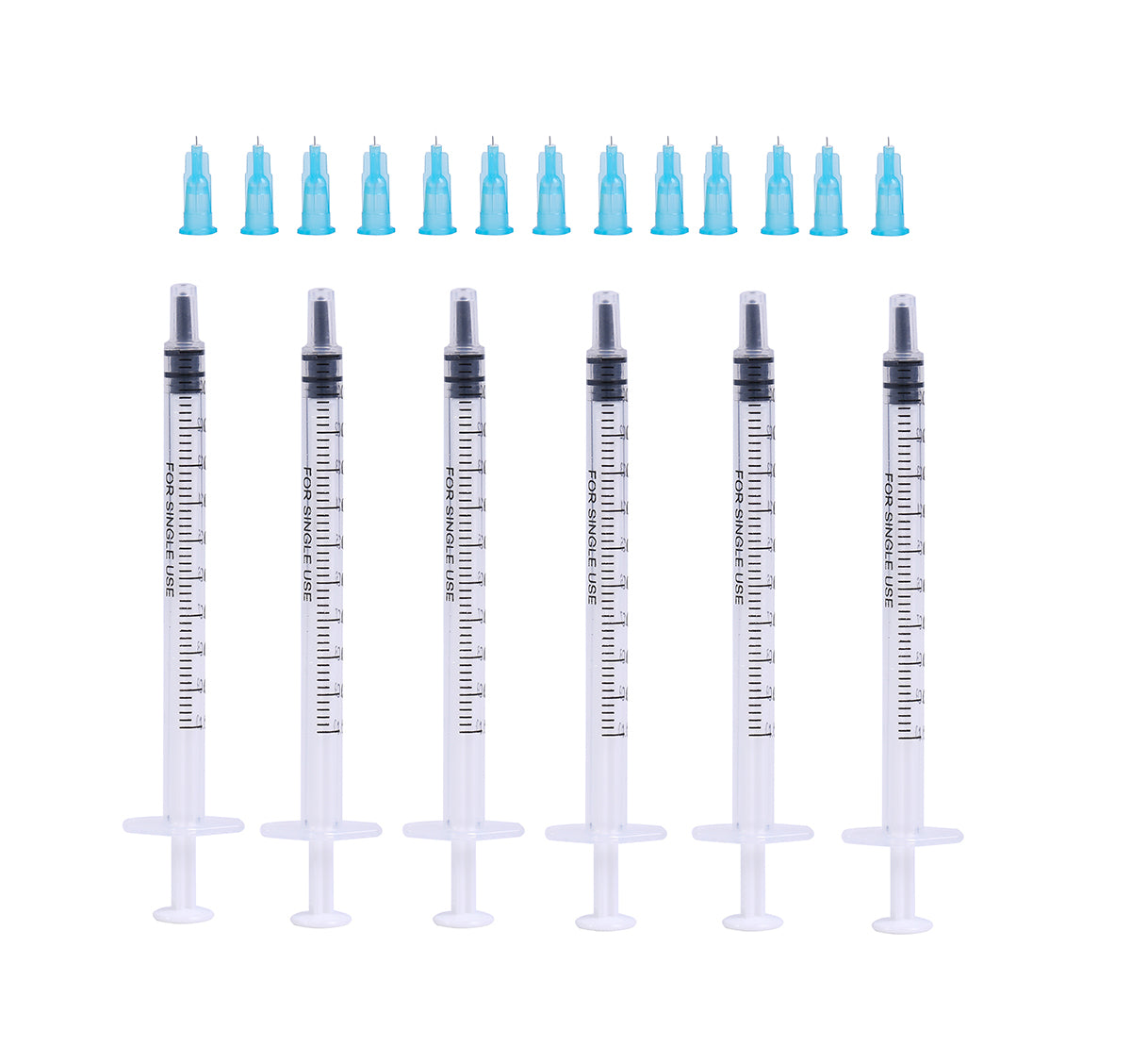 1ml Sterile Syringes + 34G 1.5MM Thinner and Painless Injection Needles Sharp Pointed Needles Disposable Needle for Mesotherapy